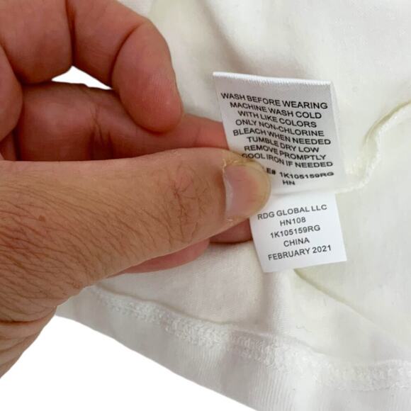 Freshman 1996 White Front Cinch Tank Top Size XS NWOT - Picture 6 of 7